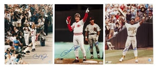 Kings of Baseball Signed 16 x 20 Photo Lot (3)   
